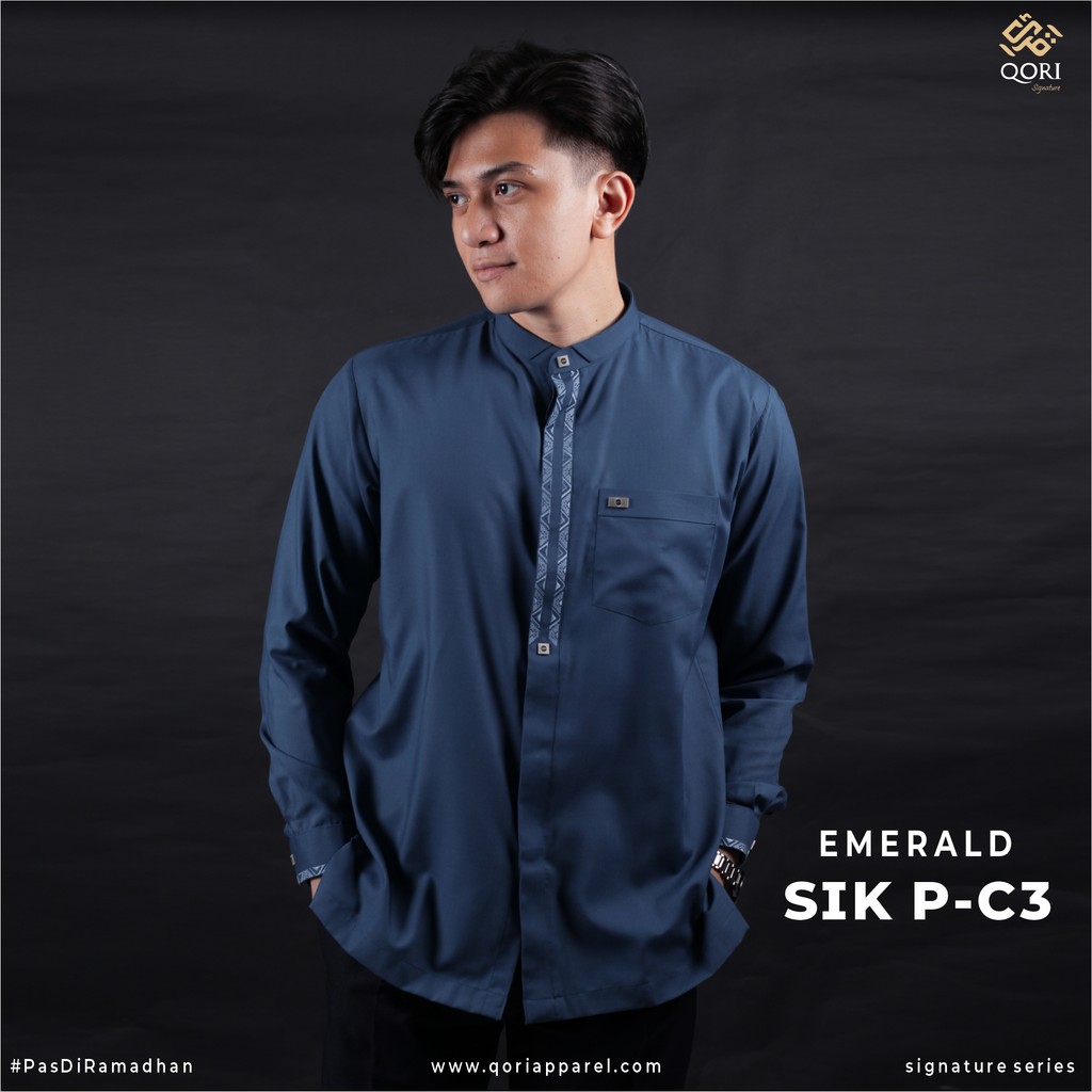 Qori Apparel Signature Simak bin Kharasyah Baju Koko Casual Lengan Panjang SIK-2