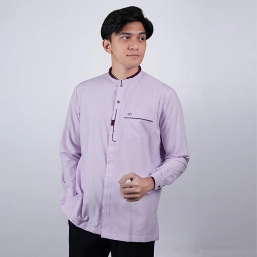 Image of Qori Apparel Signature Abbas bin Abdul Muthalib Baju Koko Pria Lengan Panjang BBA-2