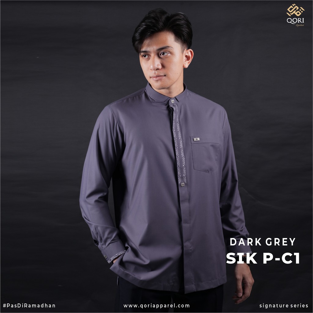 Qori Apparel Signature Simak bin Kharasyah Baju Koko Casual Lengan Panjang SIK-2