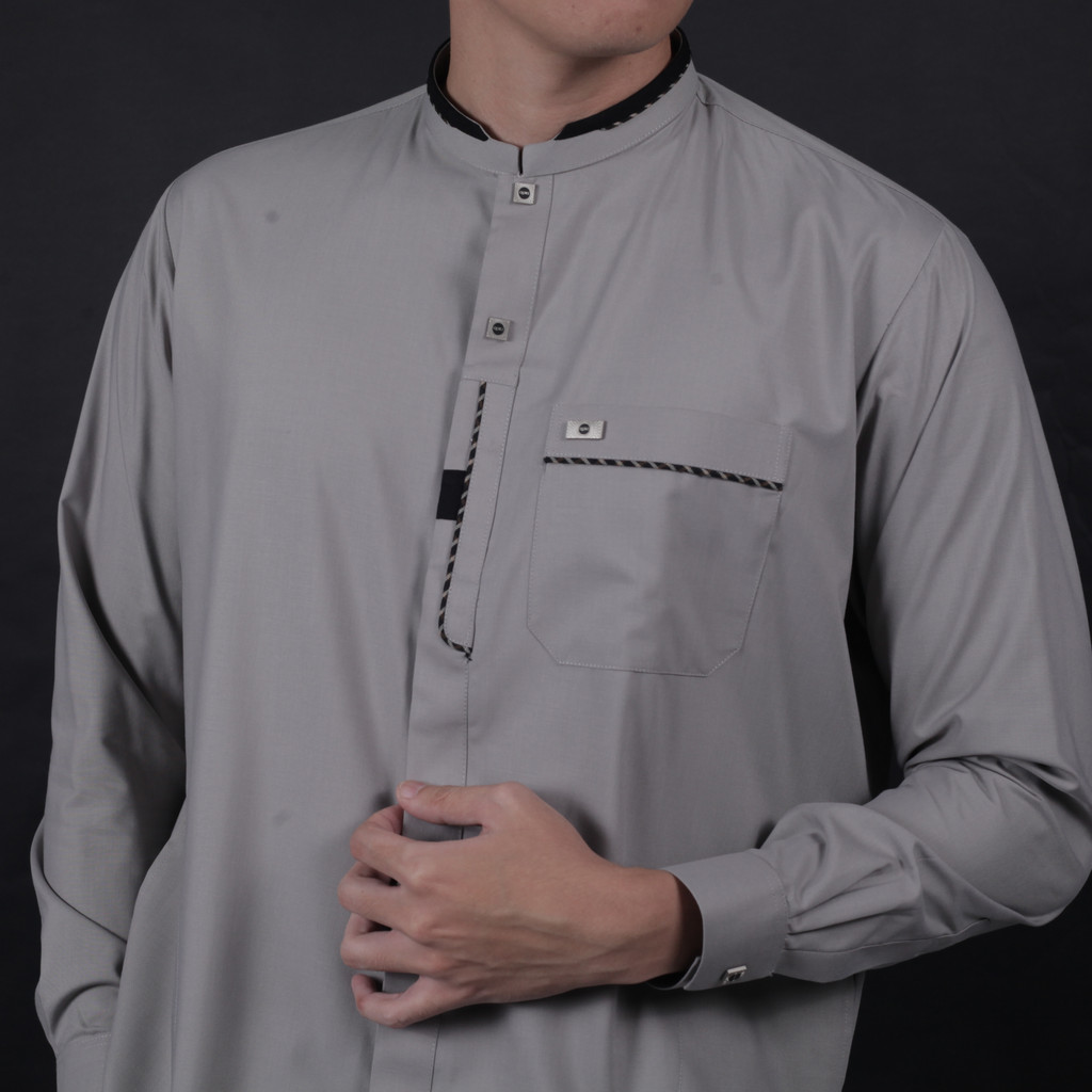 Qori Apparel Signature Abbas bin Abdul Muthalib Baju Koko Pria Lengan Panjang BBA-2