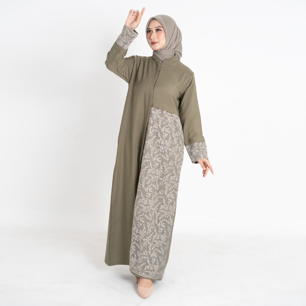Qori Women - Gamis Brukat Dewasa Sarimbit Fariza Series QW-FZD