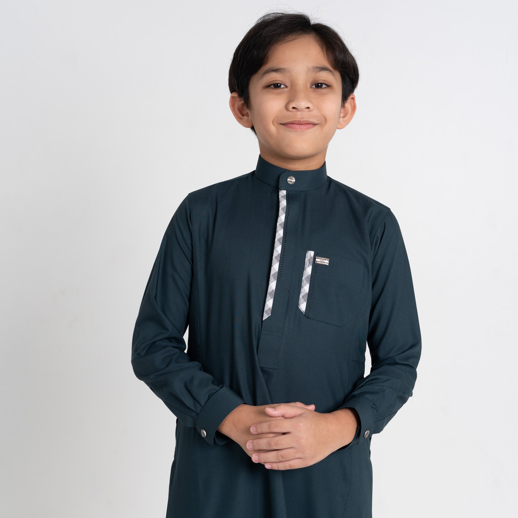 Qori Apparel Jubah Gamis Anak Irbadh bin Sariyah Lengan Manset GRA-2