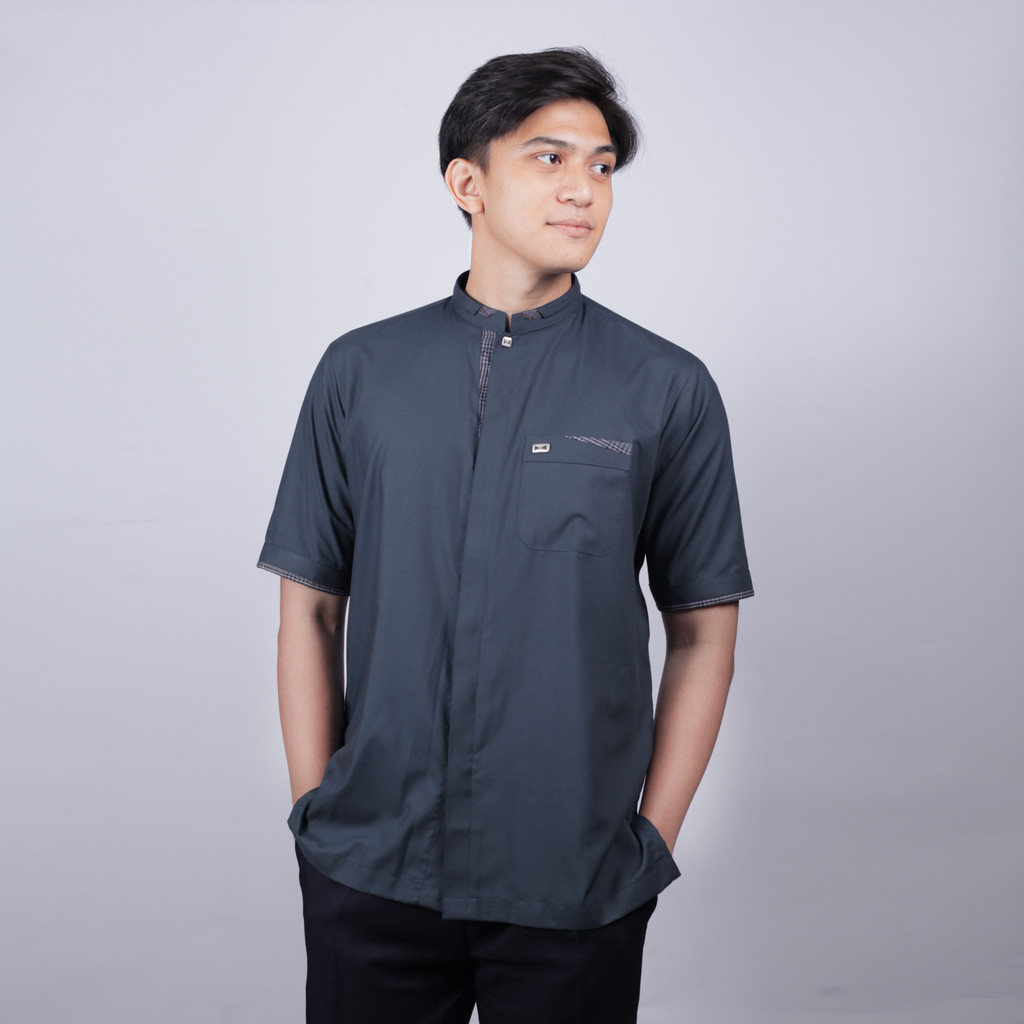 Qori Apparel Signature Sakhr bin Harb Baju Koko Pria Lengan Pendek SAK-1