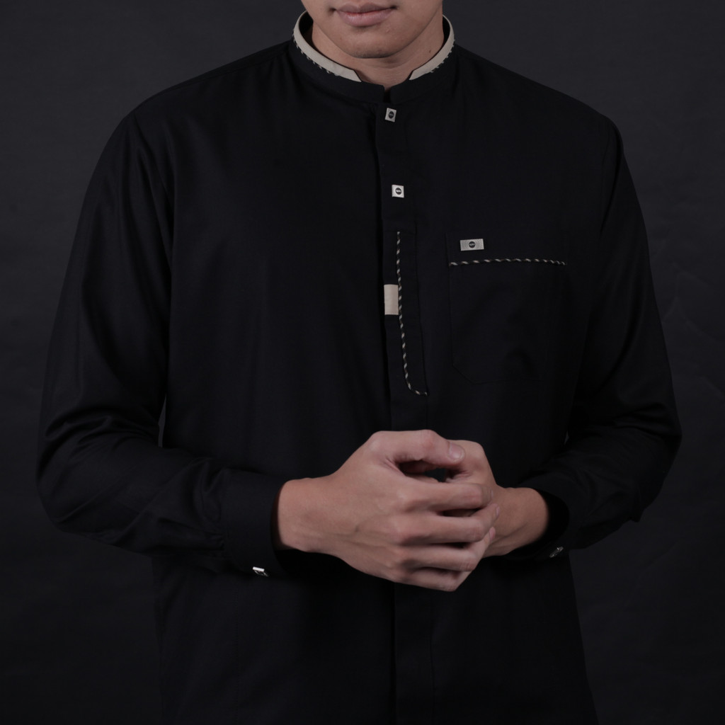 Qori Apparel Signature Abbas bin Abdul Muthalib Baju Koko Pria Lengan Panjang BBA-2