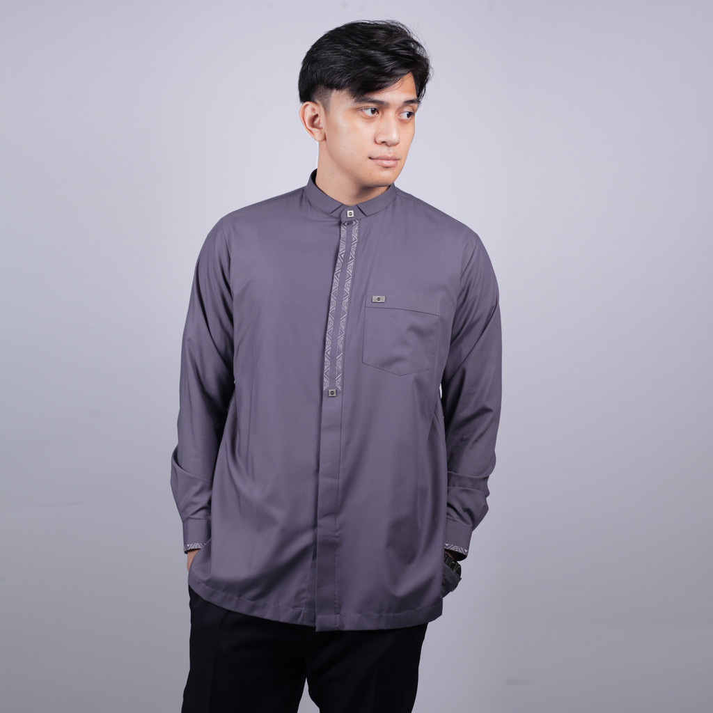 Qori Apparel Signature Simak bin Kharasyah Baju Koko Casual Lengan Panjang SIK-2