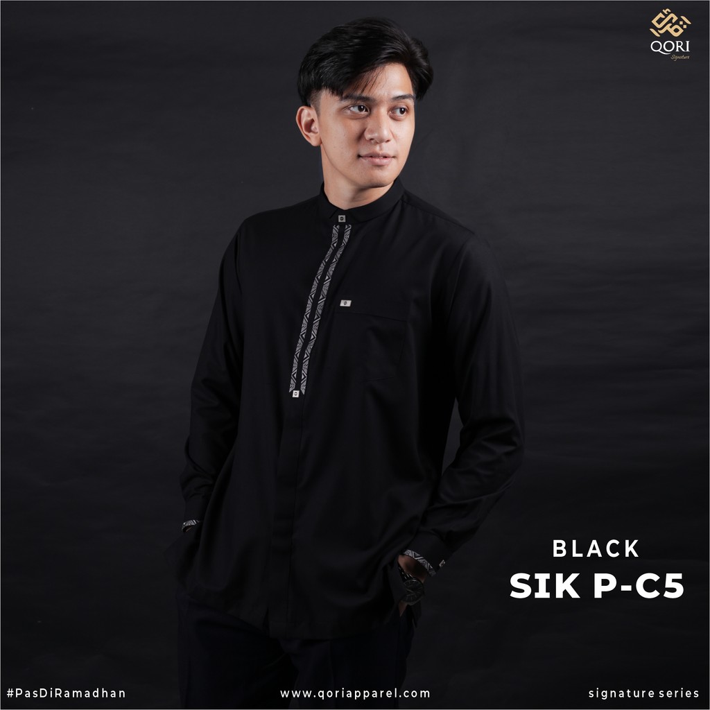 Qori Apparel Signature Simak bin Kharasyah Baju Koko Casual Lengan Panjang SIK-2