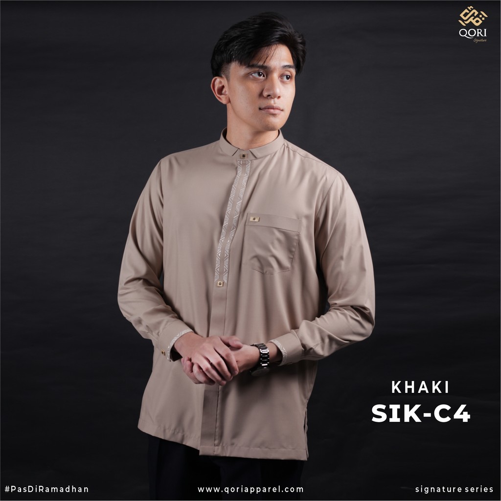 Qori Apparel Signature Simak bin Kharasyah Baju Koko Casual Lengan Panjang SIK-2
