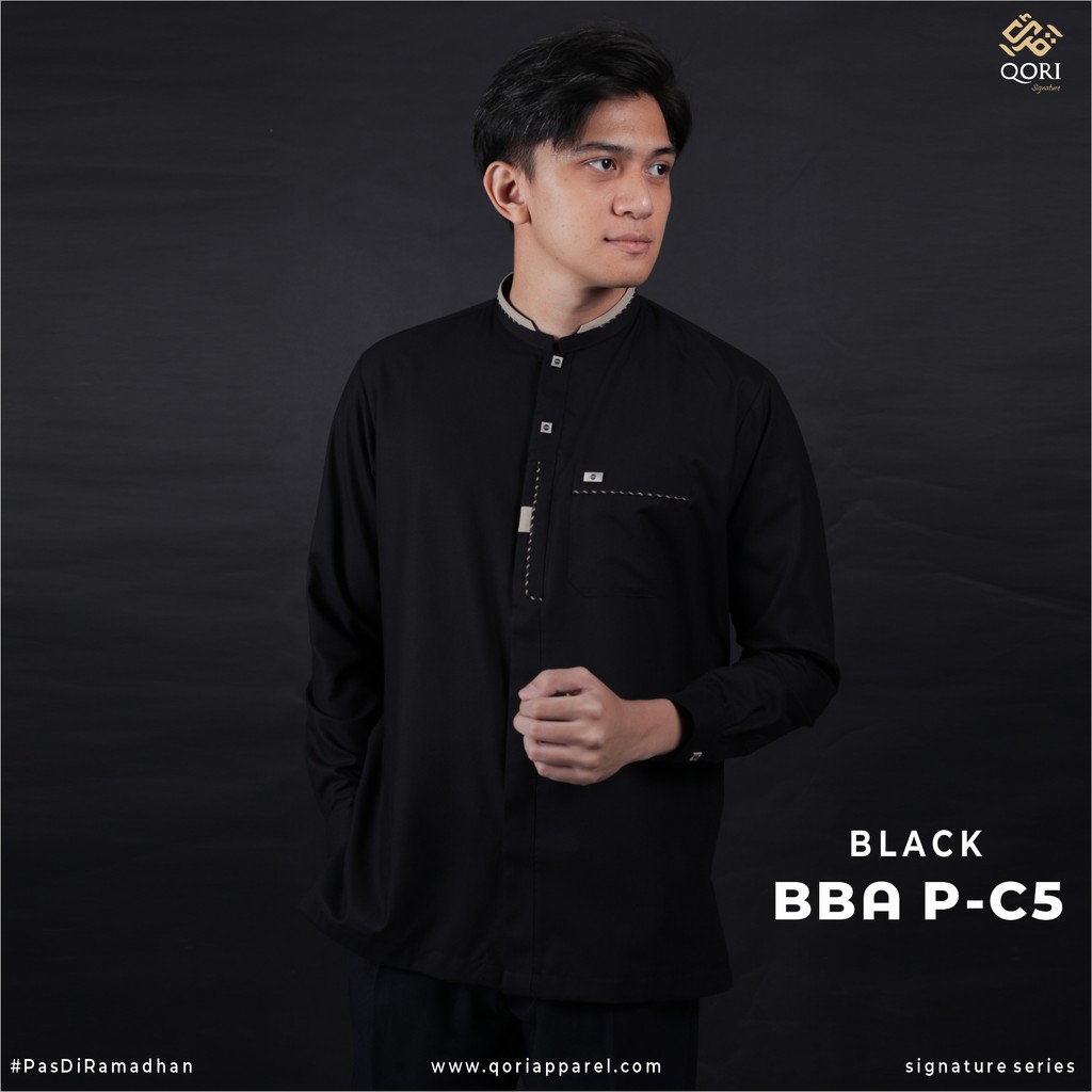 Qori Apparel Signature Abbas bin Abdul Muthalib Baju Koko Pria Lengan Panjang BBA-2