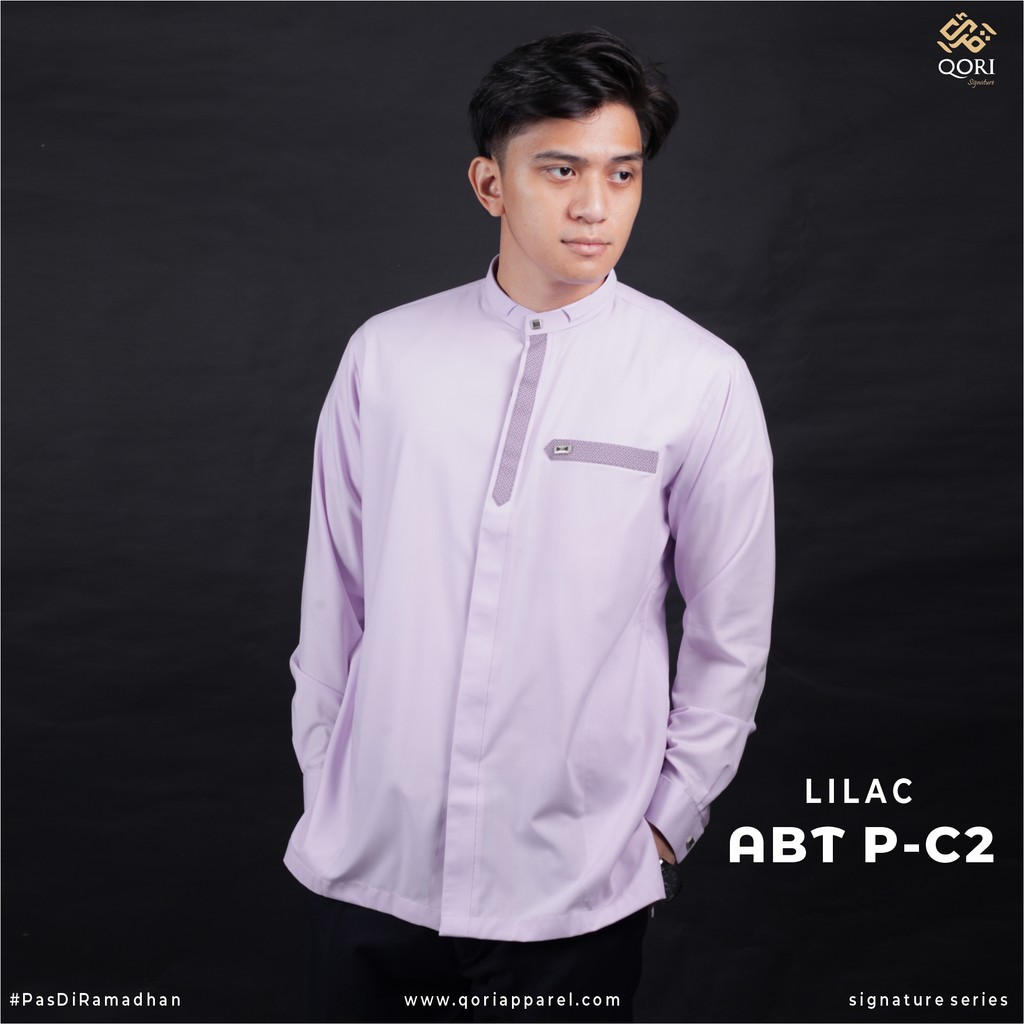 Qori Apparel Signature Abu Thalhah al Anshari Baju Koko Pria Lengan Panjang ABT-2