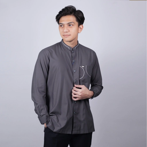 Image of Qori Apparel Reguler Baju Koko Casual Iyyadh bin Ghanam Lengan Panjang IYA-2
