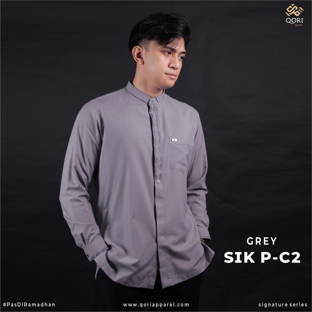 Qori Apparel Signature Simak bin Kharasyah Baju Koko Casual Lengan Panjang SIK-2