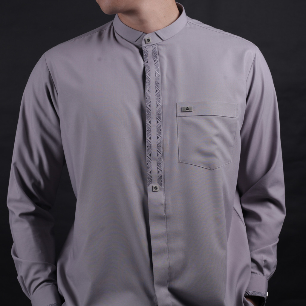 Qori Apparel Signature Simak bin Kharasyah Baju Koko Casual Lengan Panjang SIK-2