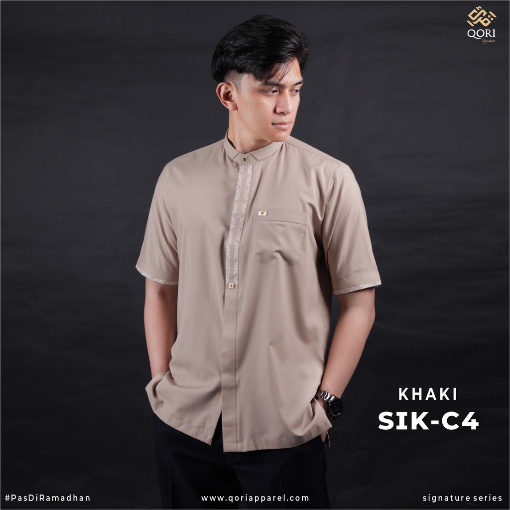 Qori Apparel Signature Simak bin Kharasyah Baju Koko Casual Lengan Pendek SIK-1