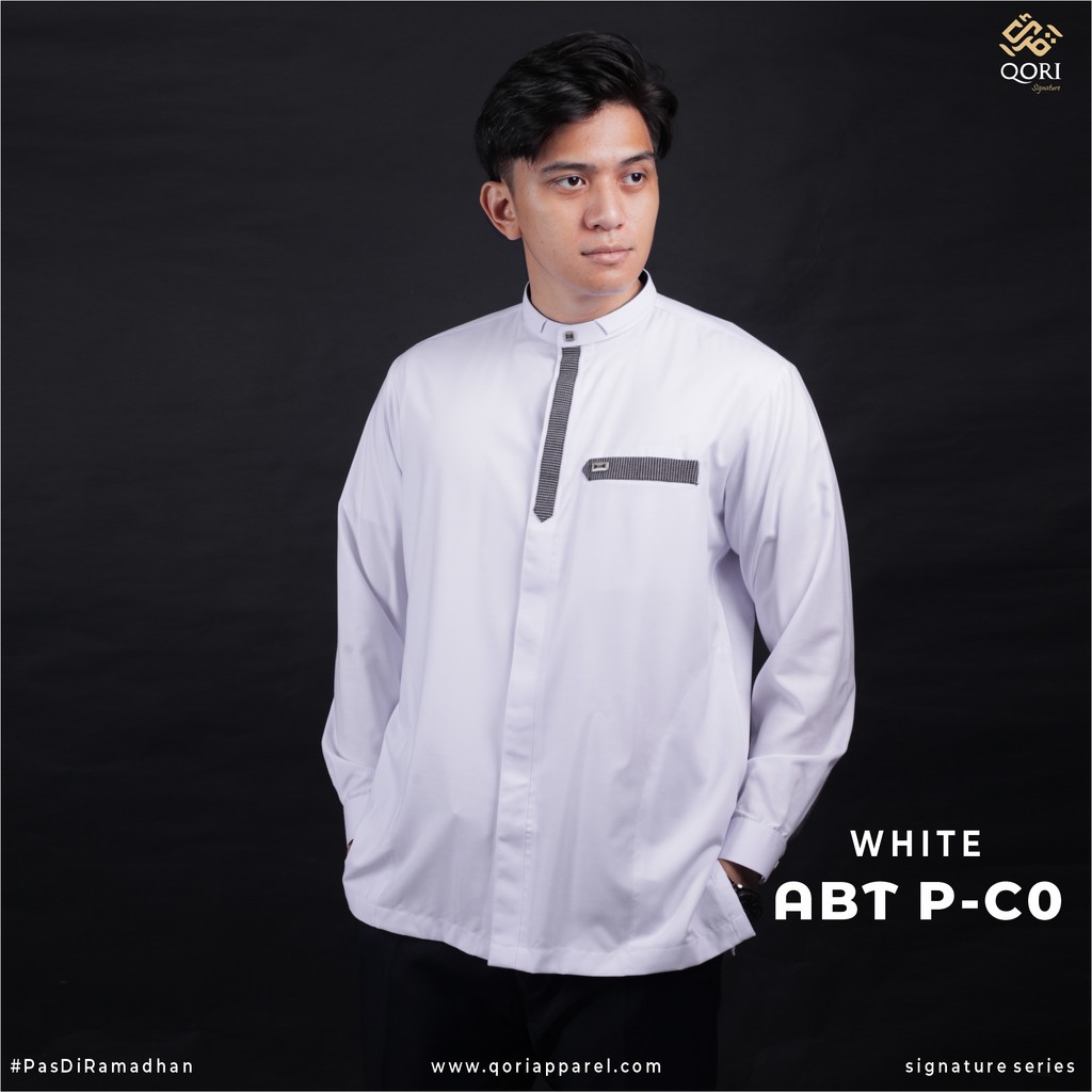 Qori Apparel Signature Abu Thalhah al Anshari Baju Koko Pria Lengan Panjang ABT-2
