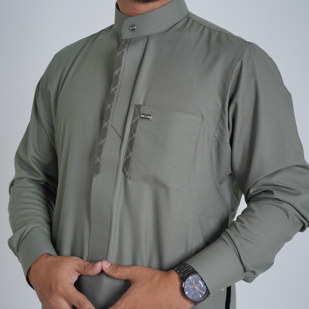 Qori Apparel Jubah Gamis Dewasa Irbadh bin Sariyah Lengan Manset GRD-2