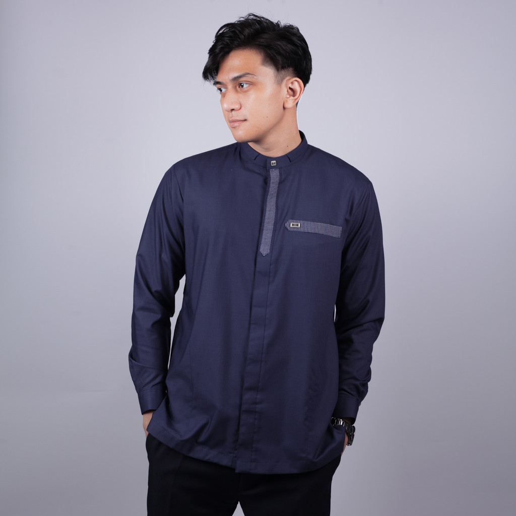 Qori Apparel Signature Abu Thalhah al Anshari Baju Koko Pria Lengan Panjang ABT-2