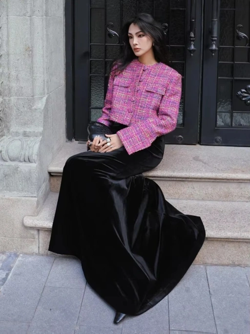 Image of Rok Bludru A line Premium The Best