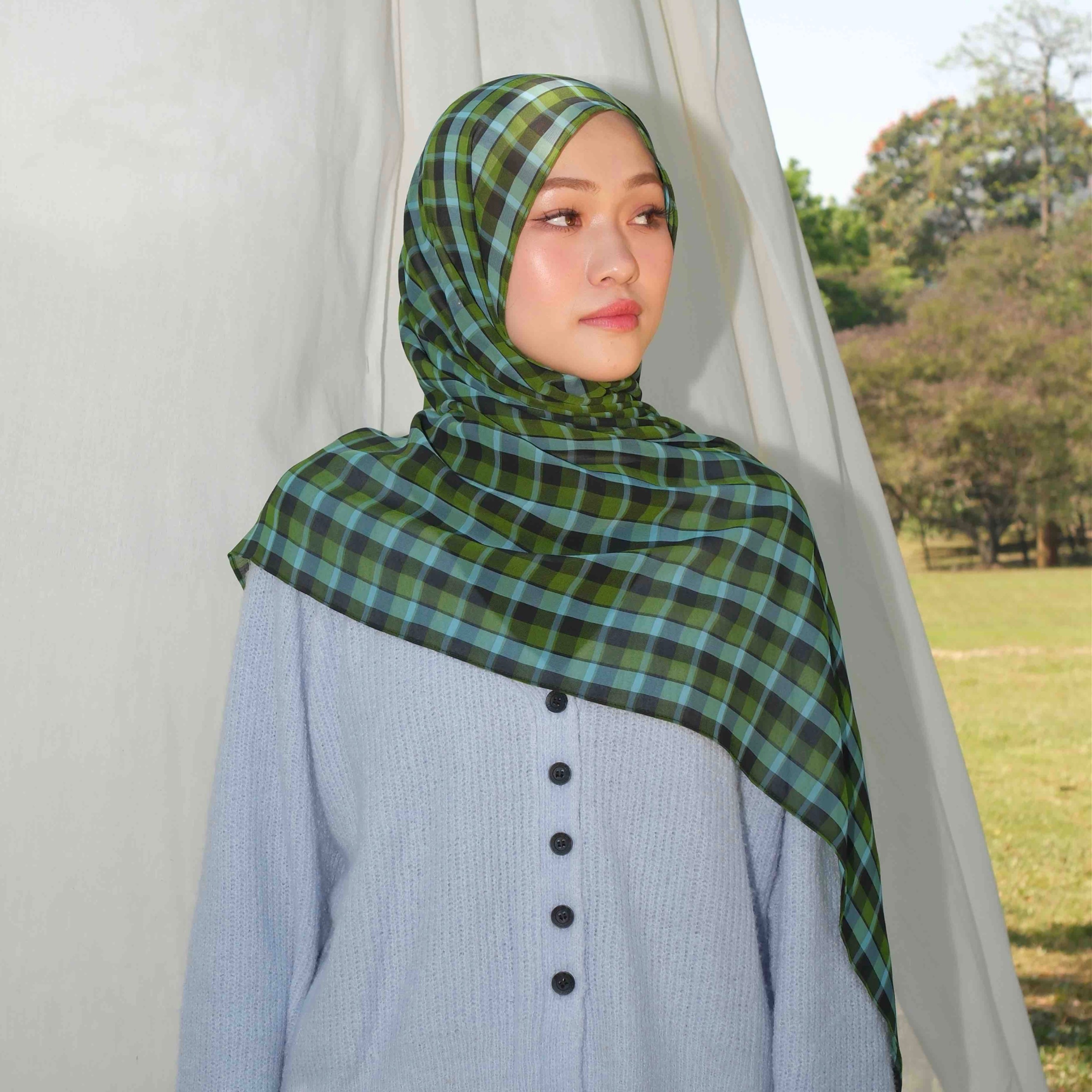 FAYE Pattern Shawl (Pattern Pashmina Chiffon & Viscose)