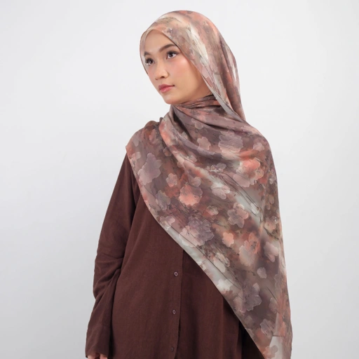 Image of FAYE Chiffon Shawl (Pattern Chiffon Pashmina)