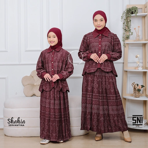 Image of Shahia Servantina - Elena Oneset Setelan Rok Couple Mom & kids Anak Perempuan