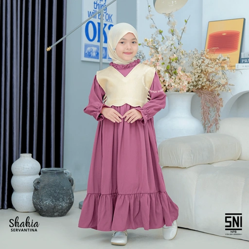 Image of Shahia Servantina - Belva Dress Gamis Anak Perempuan