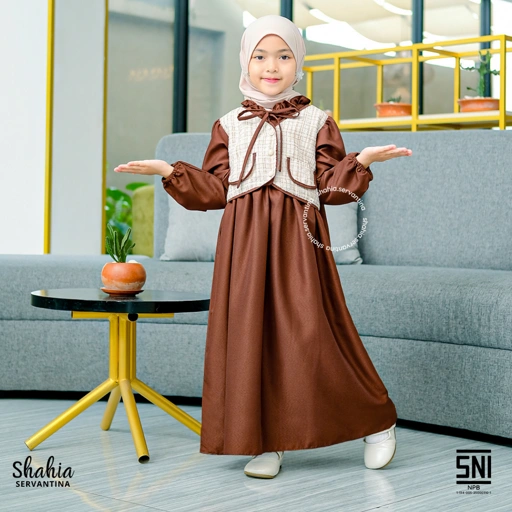 Image of Shahia Servantina - Tifany Dress Gamis Anak Perempuan