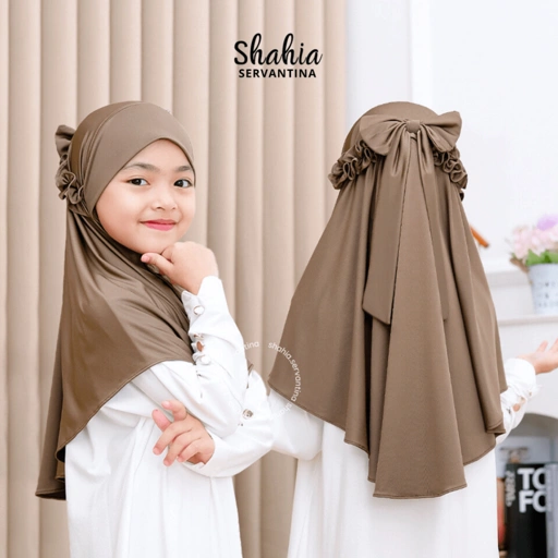 Image of Shahia Servantina -  Heidi Jilbab Pita Anak Instan Jersey Hijab Perempuan Muslim