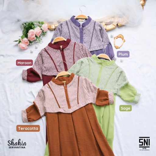 Image of Shahia Servantina -  Atira Dress Gamis Anak Perempuan Couple Mom Kids