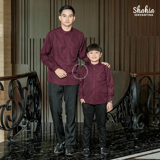 Image of Shahia Servantina -  Seraya & Dinara Koko Set Family Sarimbit Laki laki Couple Lebaran