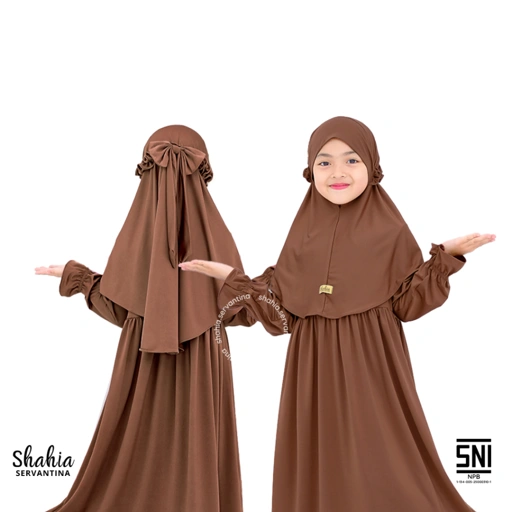 Image of Shahia Servantina - [SATU SET JILBAB] Yara Dress Gamis Anak Perempuan