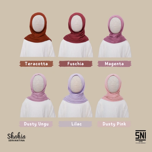 Image of Shahia Servantina - Hijab Pashmina Kaos Jilbab Anak Instan Shireen