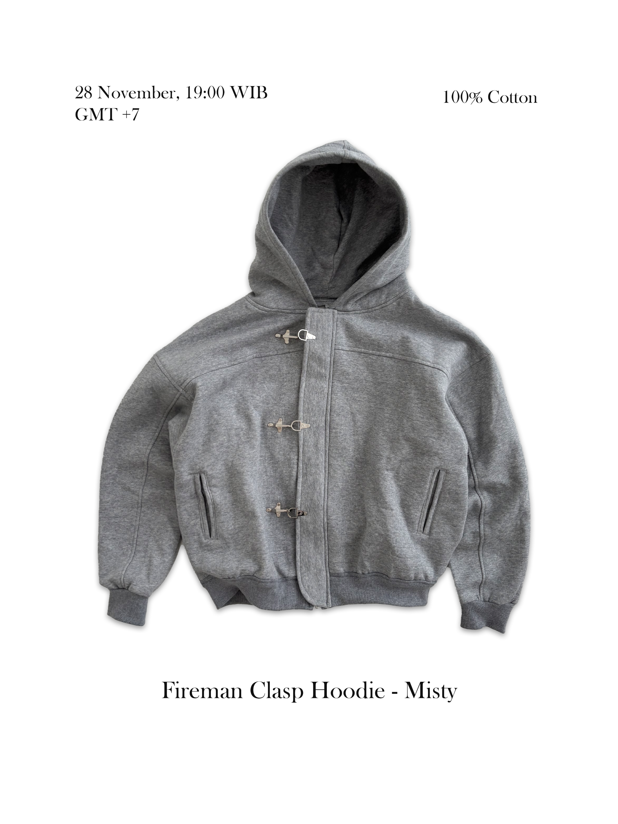 Authline - Fireman Clasp Jacket - Misty - Authlinee