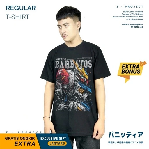 Image of Zetproject - Barbatos | Kaos Anime Lengan Pendek | OS