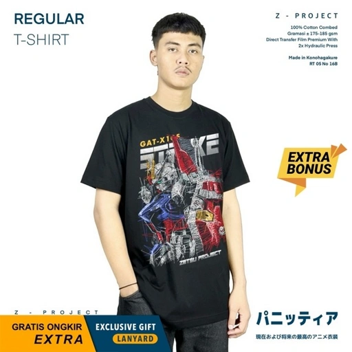 Image of Zetproject - Strike Mecha | Kaos Anime Lengan Pendek | OS