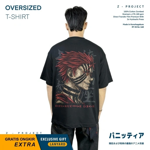 Image of Zetproject - Akaza | Tshirt Oversize Anime | DS