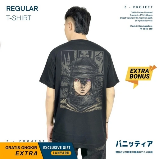 Image of Zetproject - Sasuke | Kaos Anime Lengan Pendek | NS