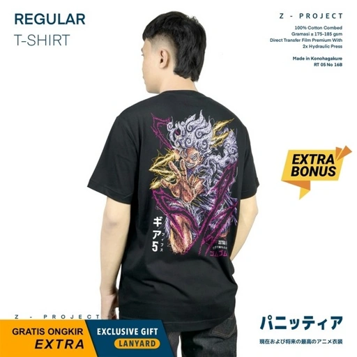 Image of Zetproject - Gear 5 SC | Kaos Anime Lengan Pendek | OP