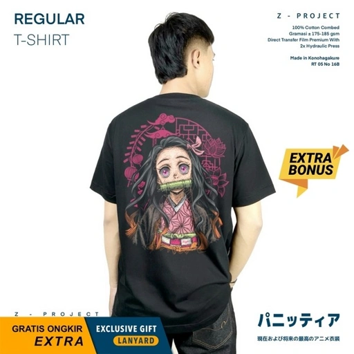 Image of Zetproject - Nezuko | Kaos Anime Lengan Pendek | DS