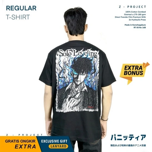 Image of Zetproject - sung jinwoo | Kaos Anime Lengan Pendek | OA