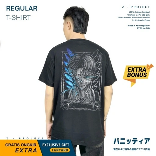 Image of Zetproject - Levi | Kaos Anime Lengan Pendek | OA