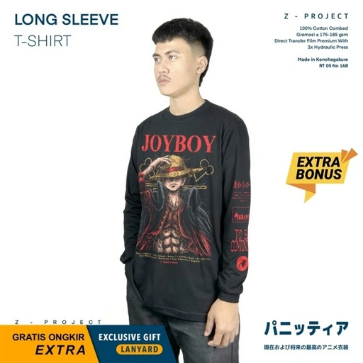 Image of Zetproject - Joyboy | Kaos Lengan Panjang Longsleeves Anime | OP
