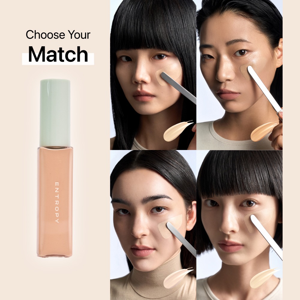 ENTROPY Organza Fit Spatula Foundation รองพื้นเนื้อบางหัวสปาตูล่า