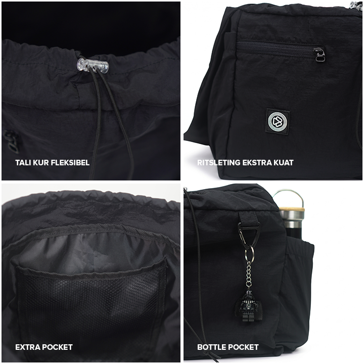 Tas Selempang Dusky Crinckle Sling Bag Edge