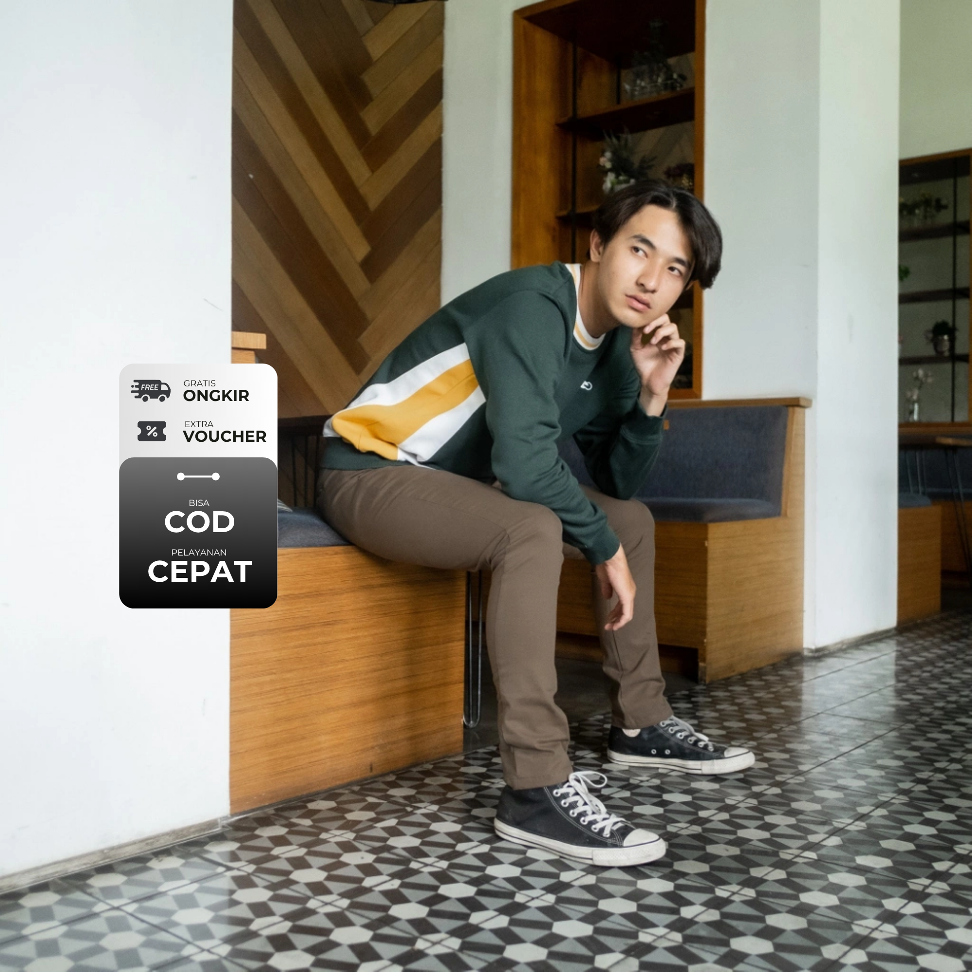 Alpha Chino Long Pants - Celana Chino Pria
