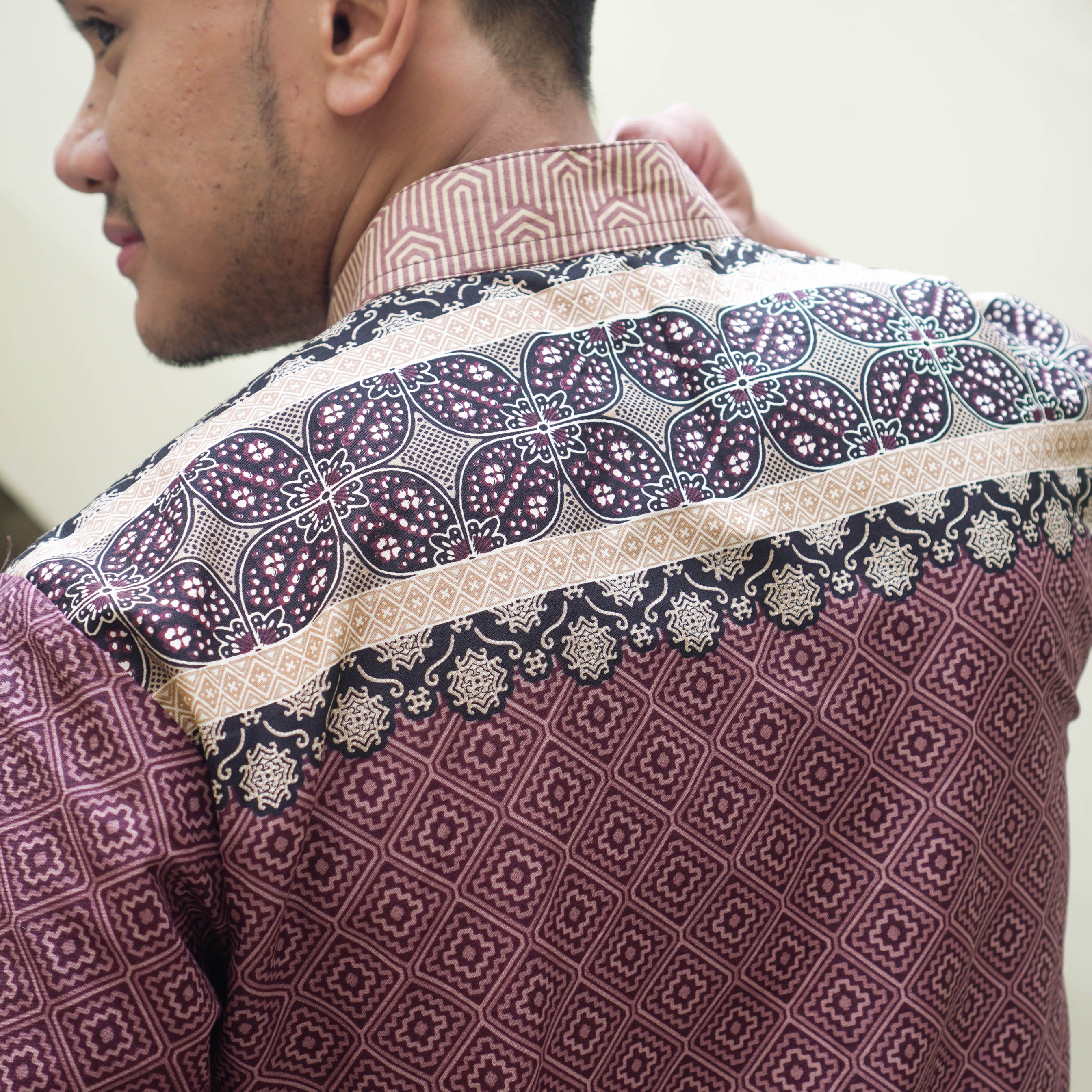 Baju Koko Pria Lengan Pendek Khalifa | Baju Koko Kemeja Batik