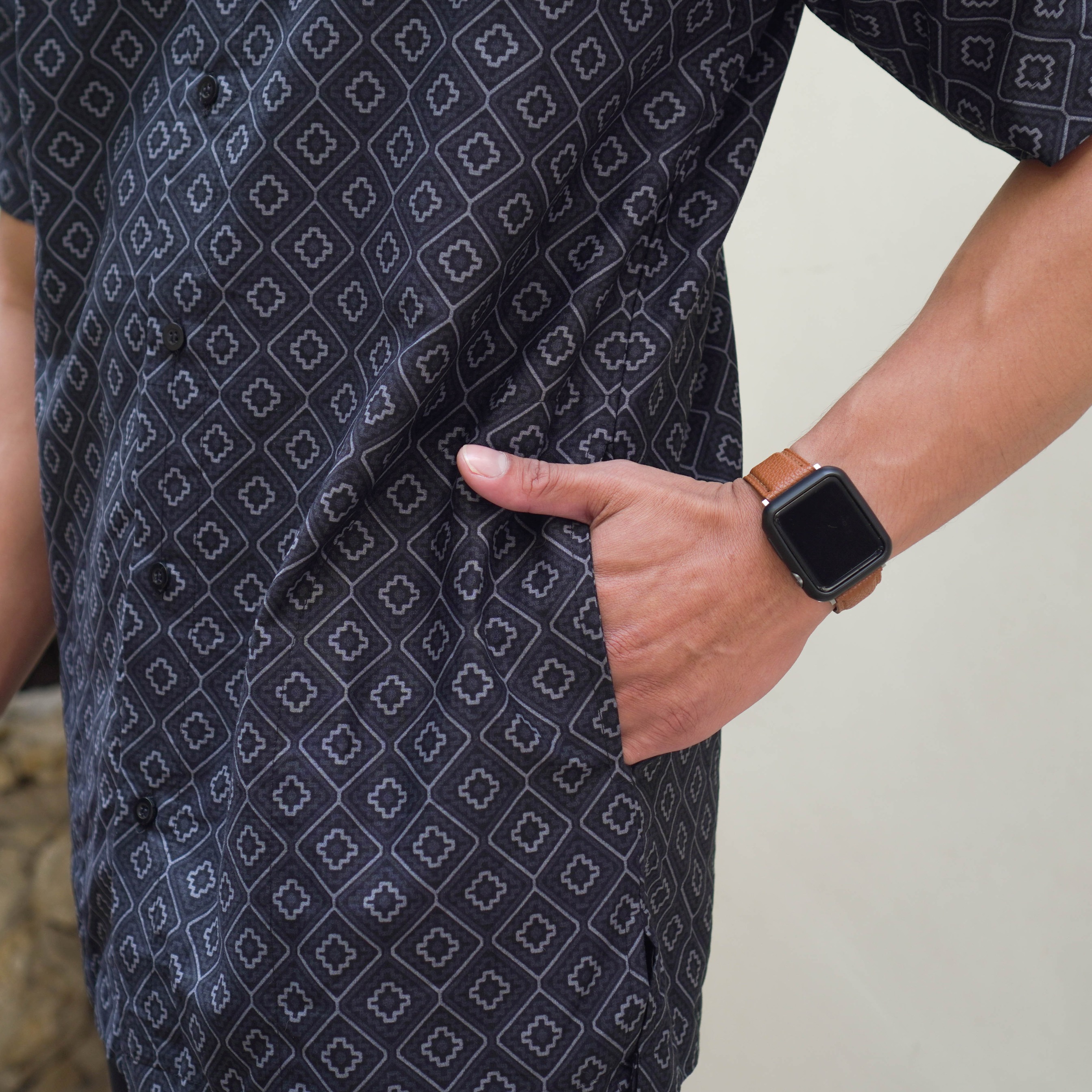 Baju Koko Pria Lengan Pendek Khalifa | Baju Koko Kemeja Batik