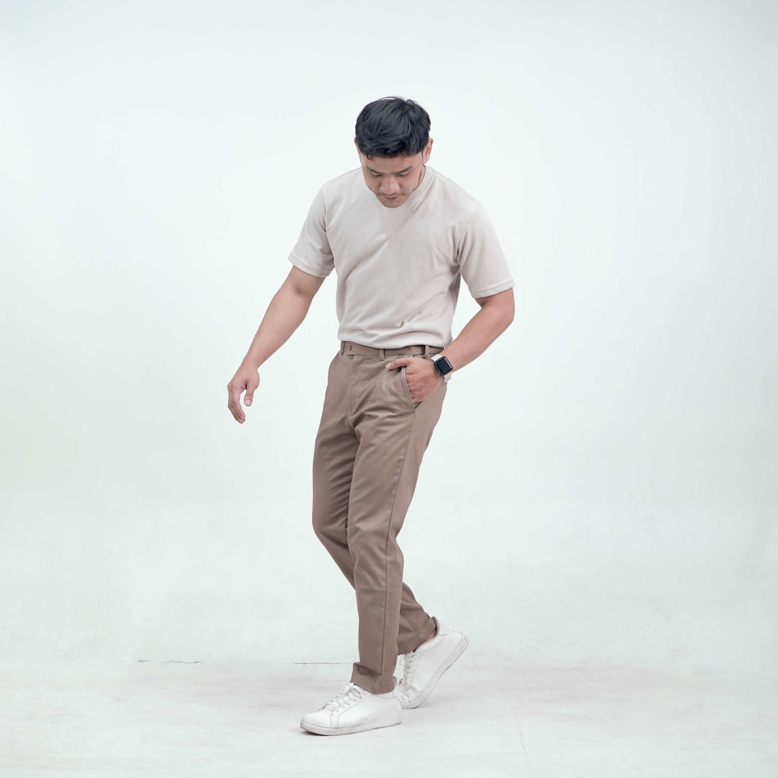 Celana Chino Ankle Pants Pria Slim Fit Harvey Premium Stretch Nyaman Kerja Casual