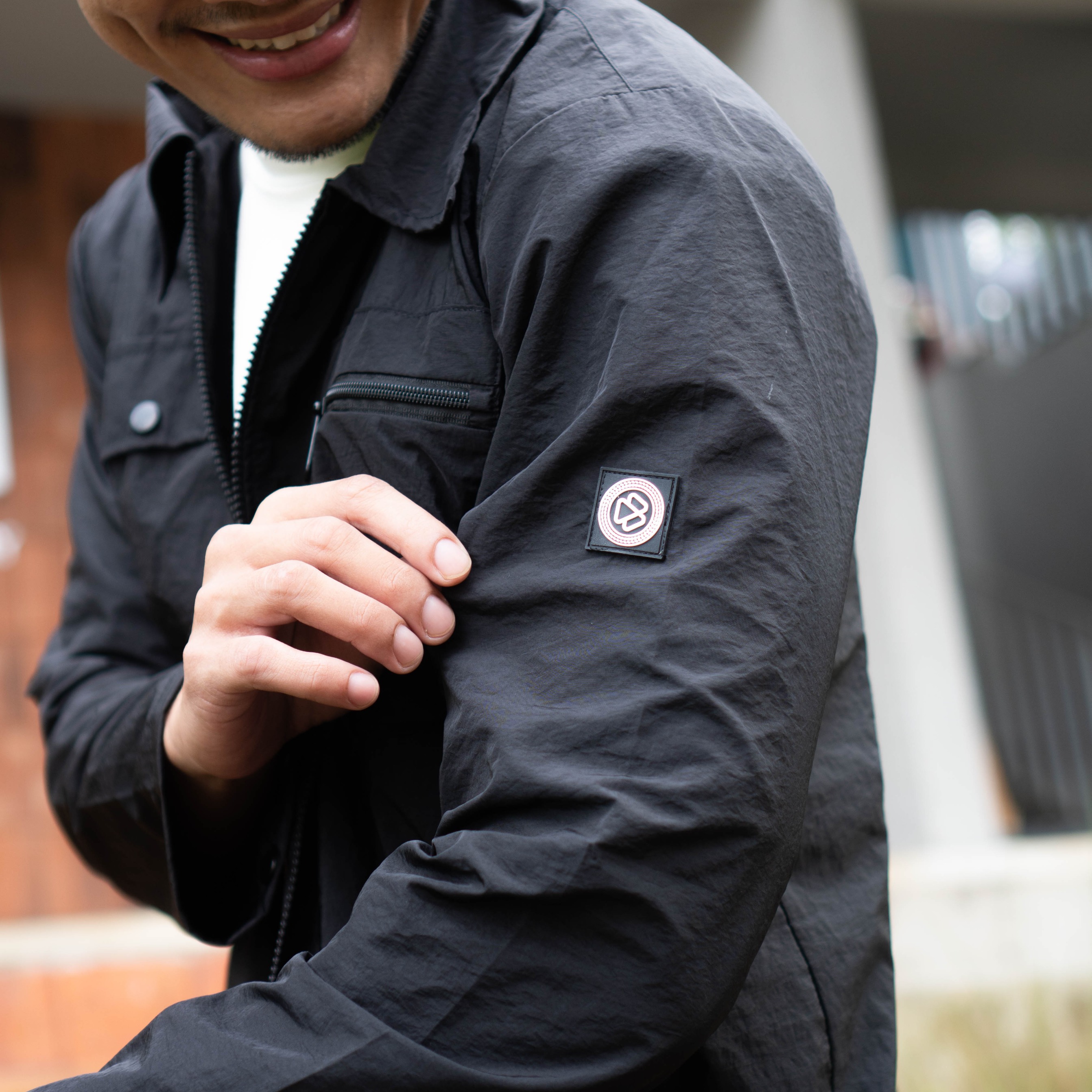 Overshirt Jacket Hidden Black - Jaket Pria Overshirt