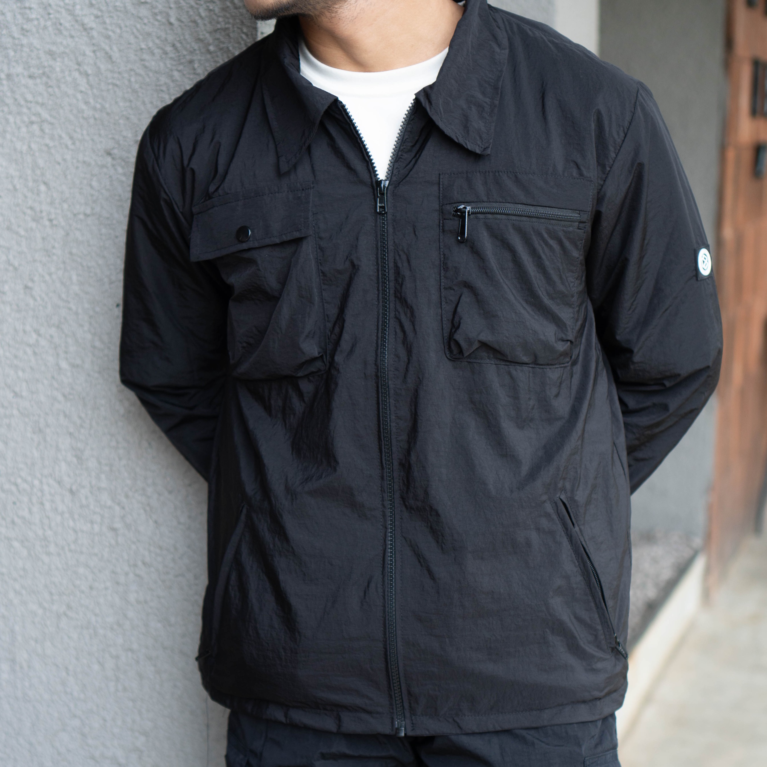 Overshirt Jacket Hidden Black - Jaket Pria Overshirt