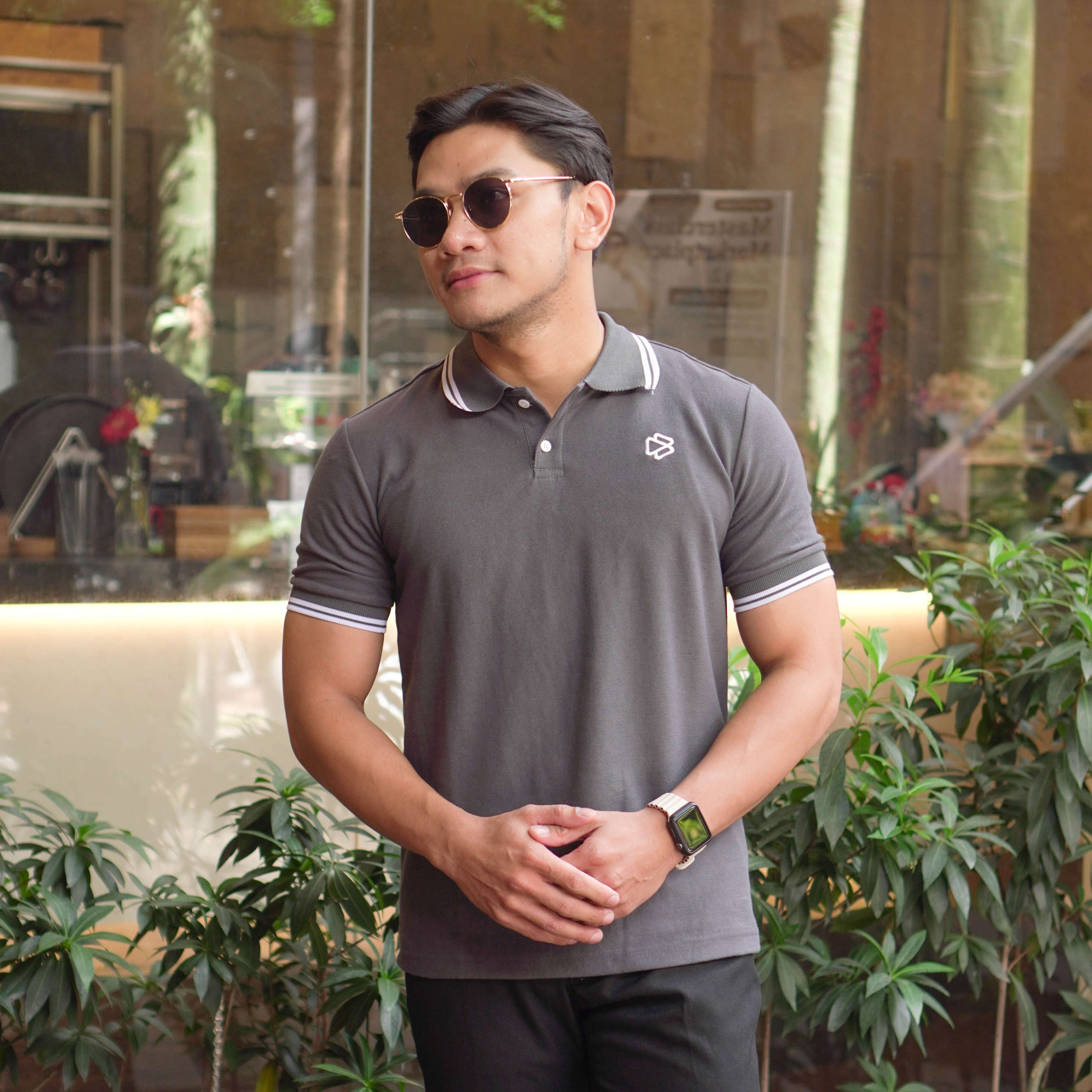 Polo Shirt Pria Oliver Lengan Pendek Kaos Kerah Premium